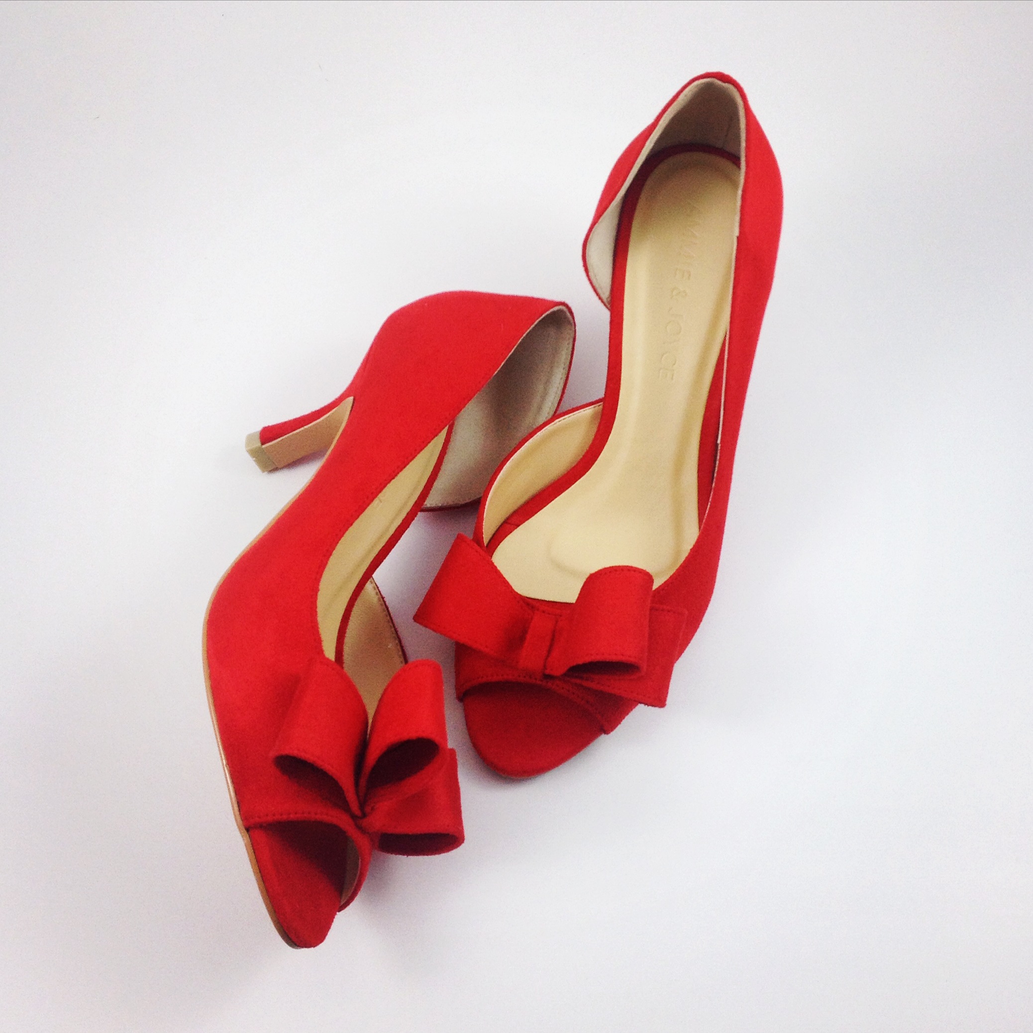 red bridal shoes