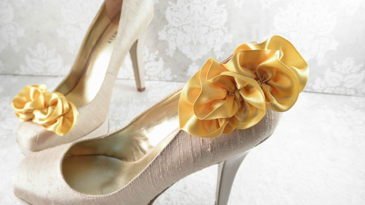 Yellow Gold Shoe Clips