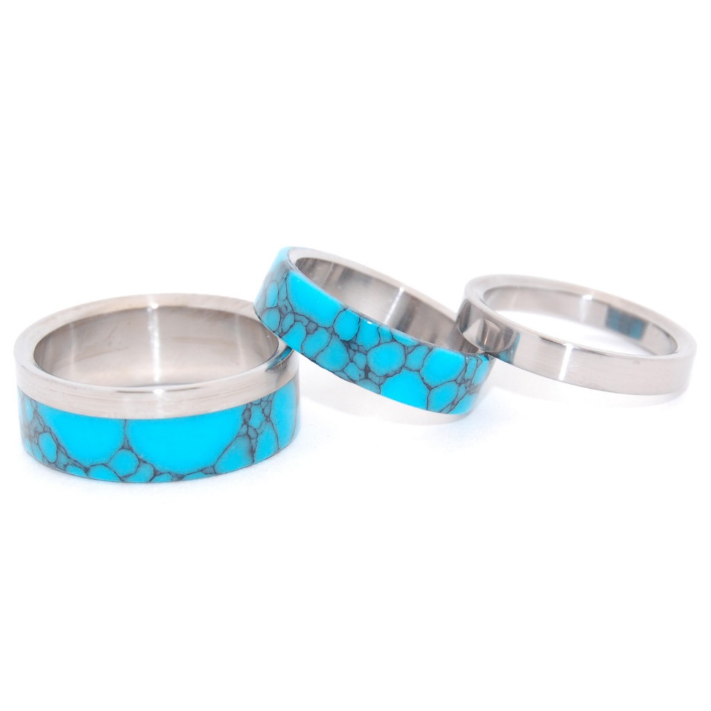 Tickled Turquoise: 5 Unique Wedding Rings for your Turquoise Wedding