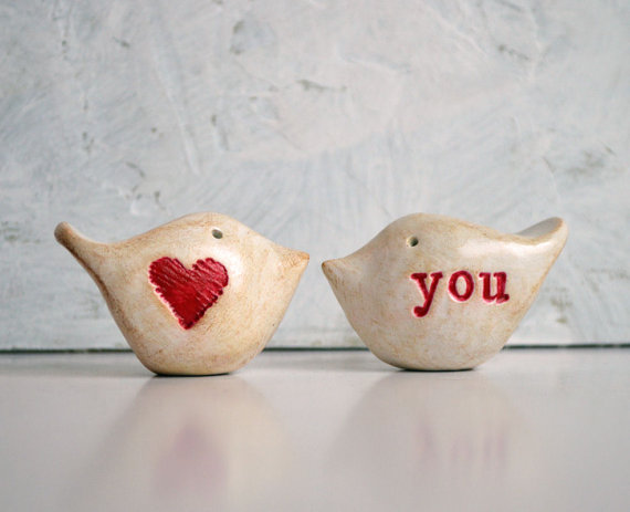 wedding cake toppers love birds