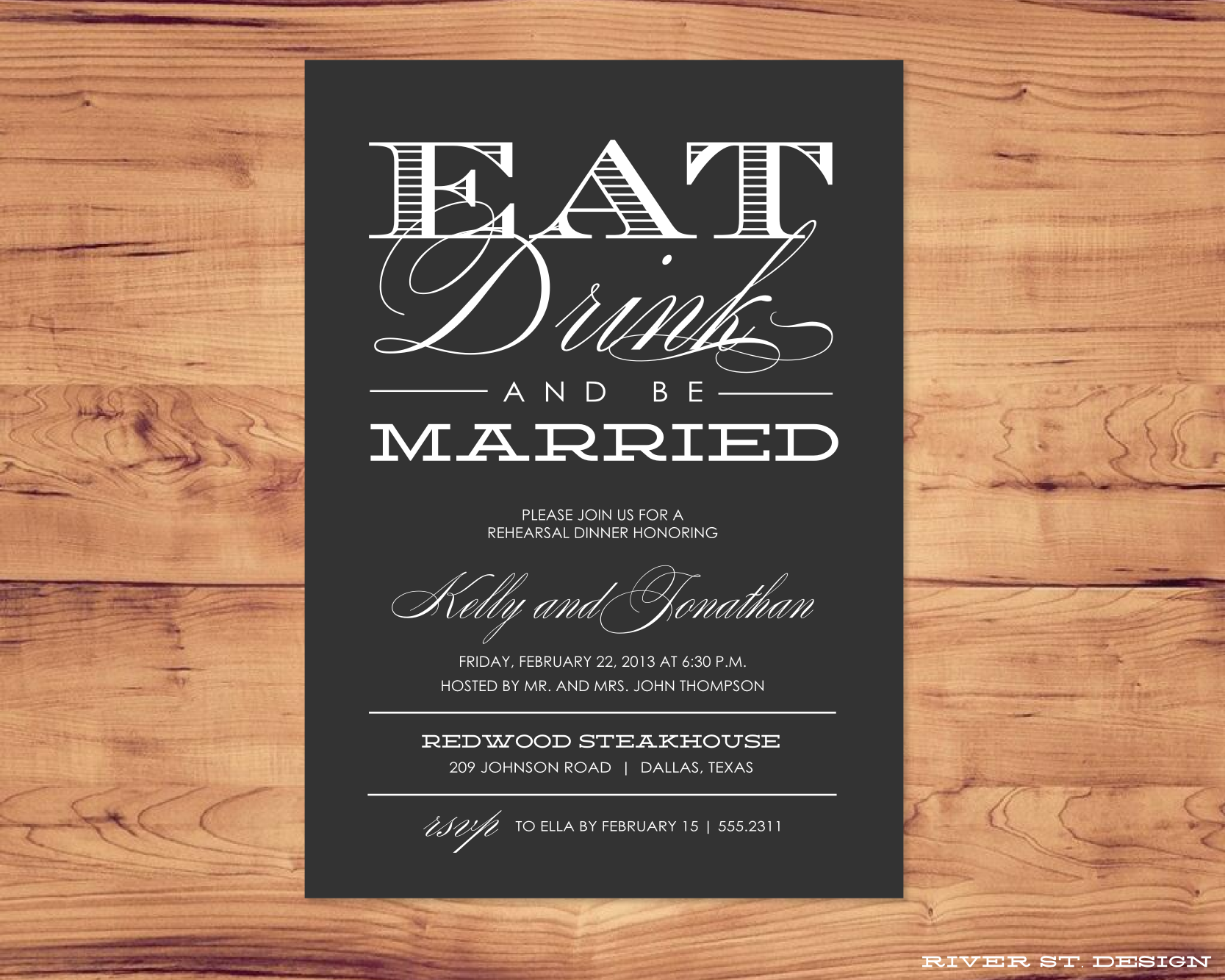 Printable Rehearsal Dinner Invitations Free