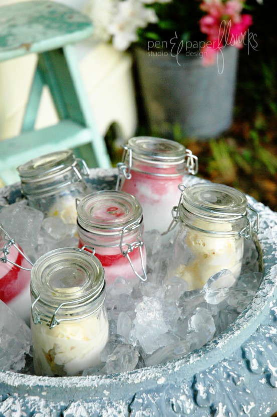 Diy Mason Jar Ice Cream Favors Emmaline Bride