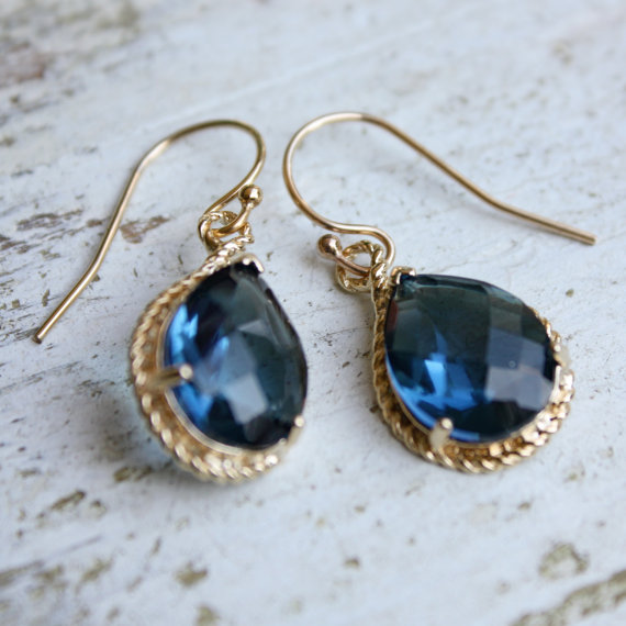 something blue earrings