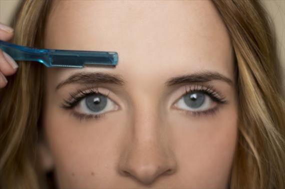 how to shape eyebrows at home