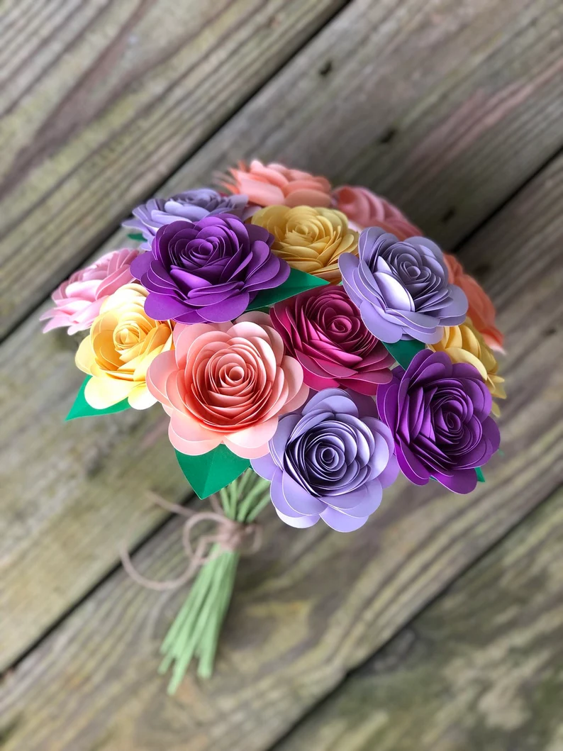 7 Unique Paper Flower Bouquets For