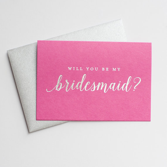 will you be my bridesmaid