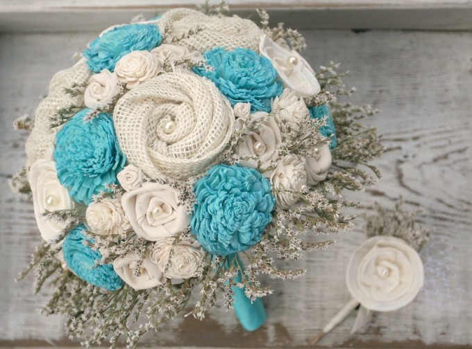 6 Beautiful Fabric Bouquets for Weddings