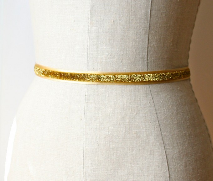Gold Dress Sash Women Satin Waist Belts Dress Sash Waist Belt For Special  Occasion