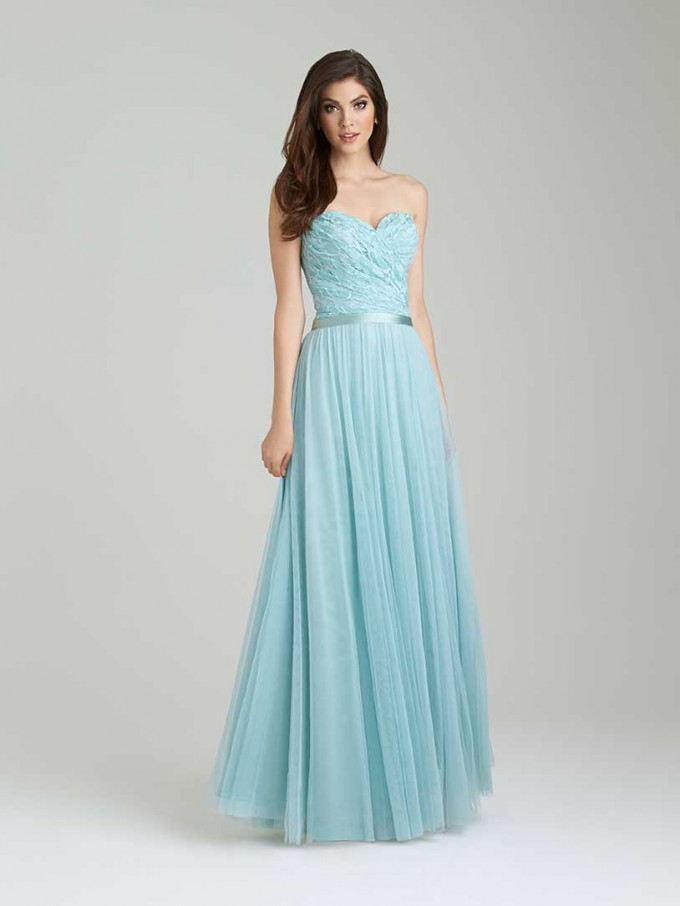 fit and flare bridesmaid dresses Allure R3658
