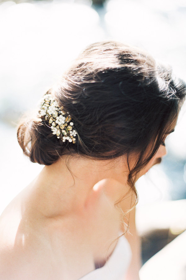 Bronze Crystal Hair Comb Wedding HandmadeaDay Find