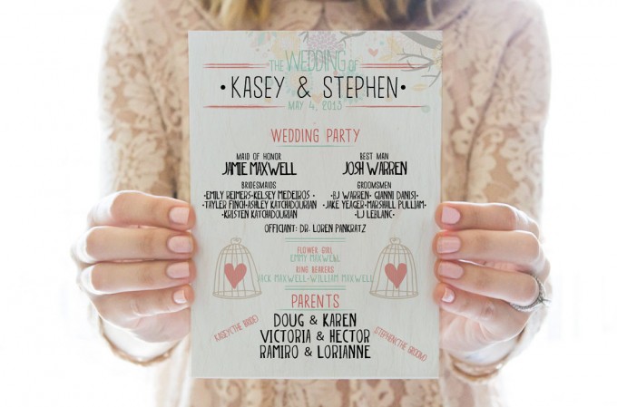 Fun Printable Wedding Program You Can Print Right Now