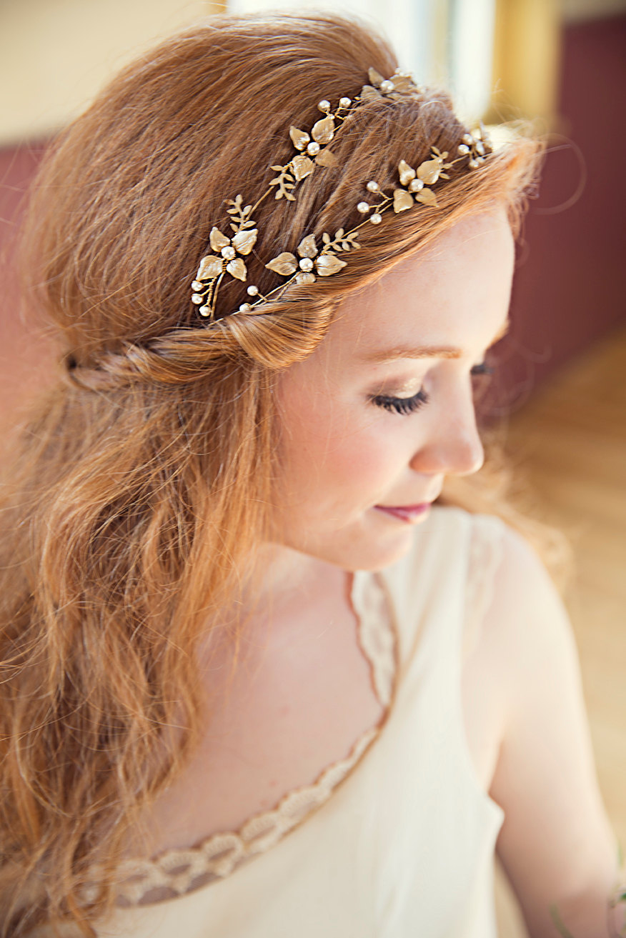 Bridal Hair Vine Bohemian Inspired Emmaline Bride