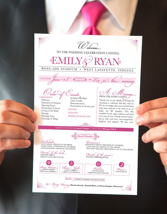 Printable Wedding Programs Handmade A Day Emmaline Bride