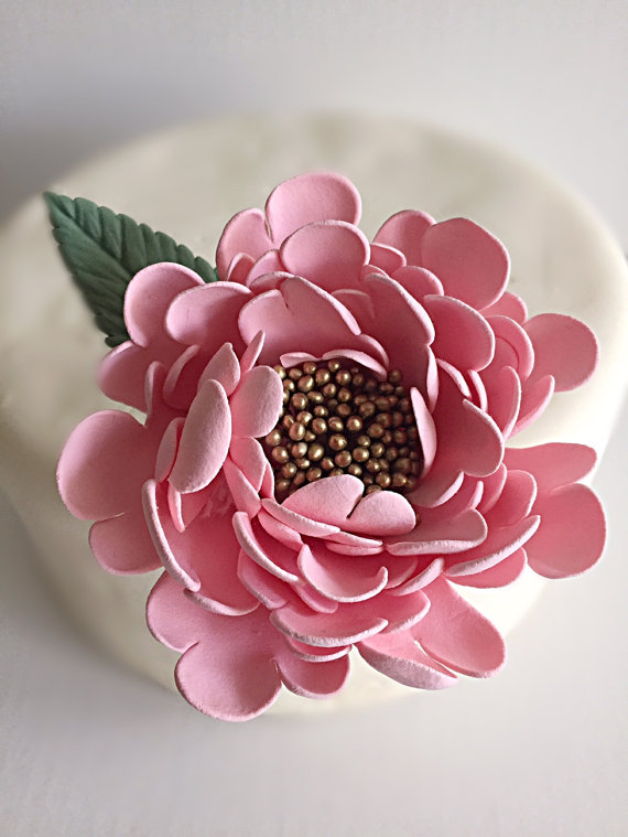 Clay Flower Cake Toppers for Your Wedding | Emmaline Bride