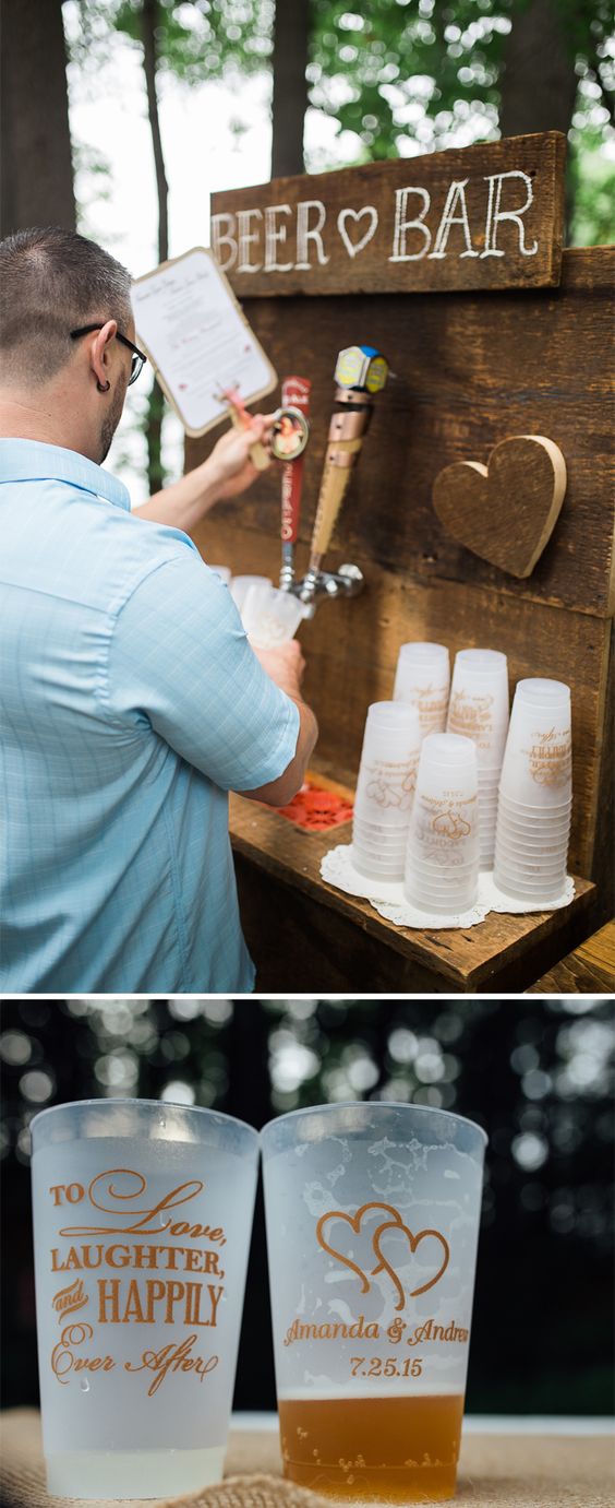 Beer Bar for Weddings This is the Coolest One Ever. Emmaline Bride