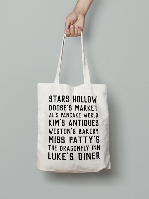 Locations in Stars Hollow via 50+ Best Gilmore Girls Gift Ideas https://emmalinebride.com/gifts/50-best-gilmore-girls-gift-ideas/
