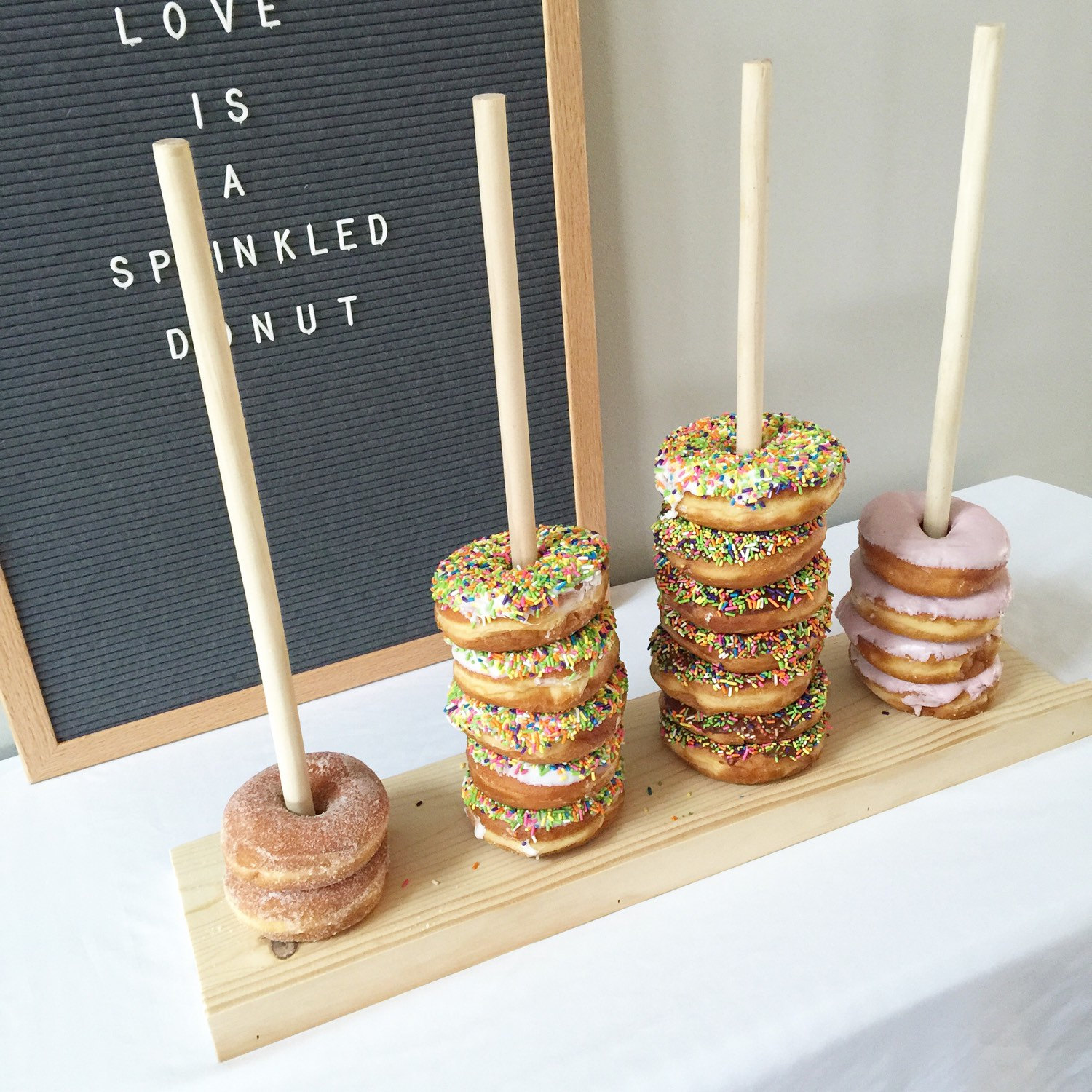 donut stand for wedding