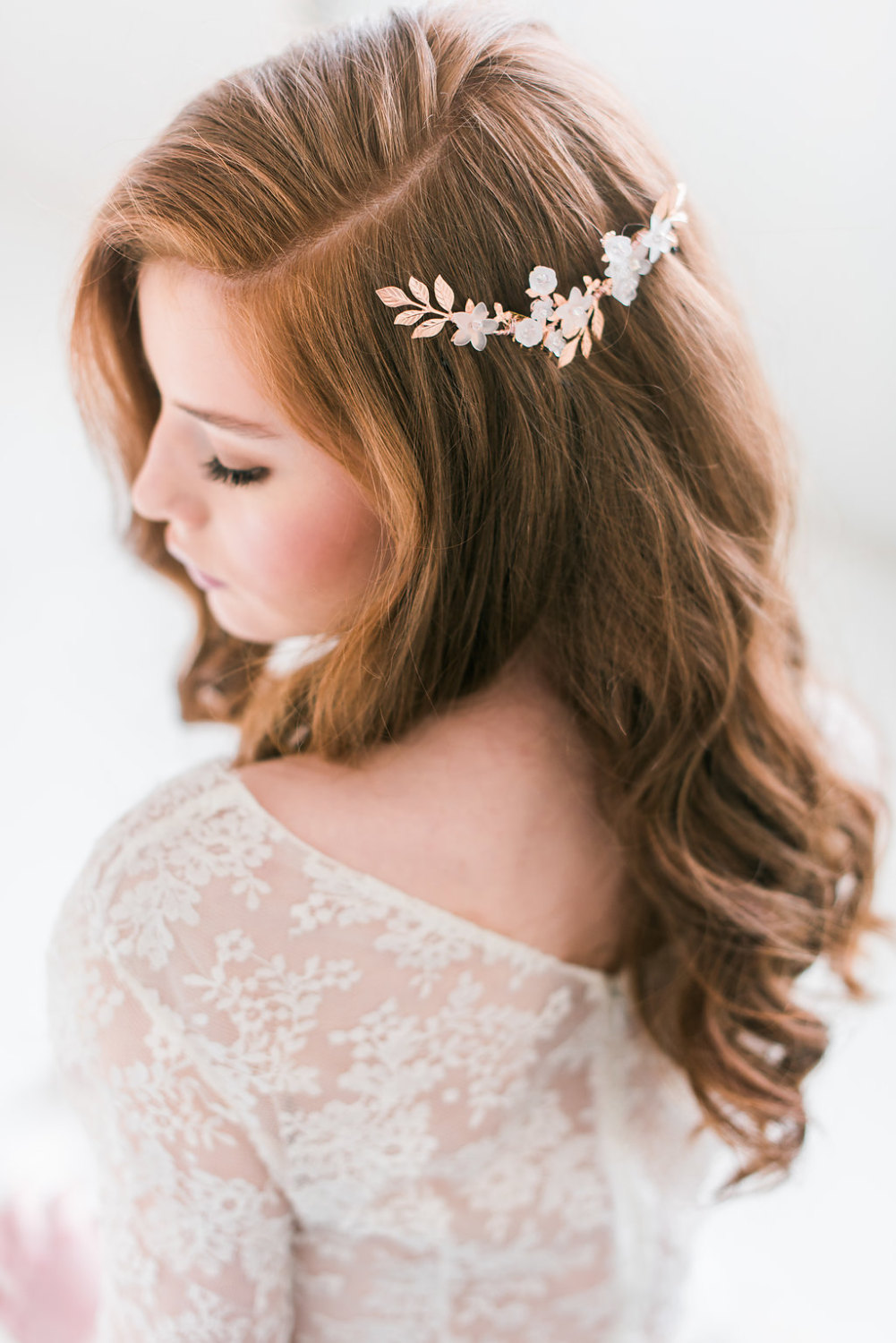 bridal hair accessories for hair down