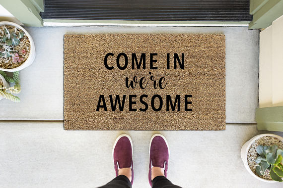 50 Cute Doormats You Need in Your Life Right Now | Emmaline Bride