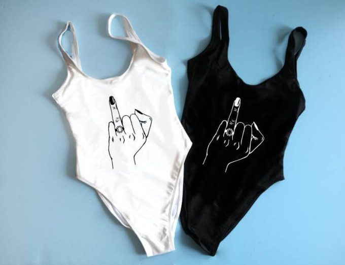 one piece bathing suits with funny sayings