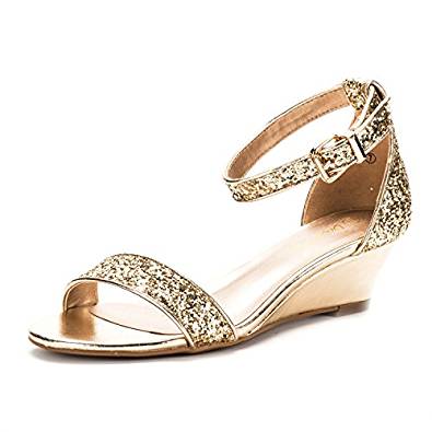 small wedge wedding shoes