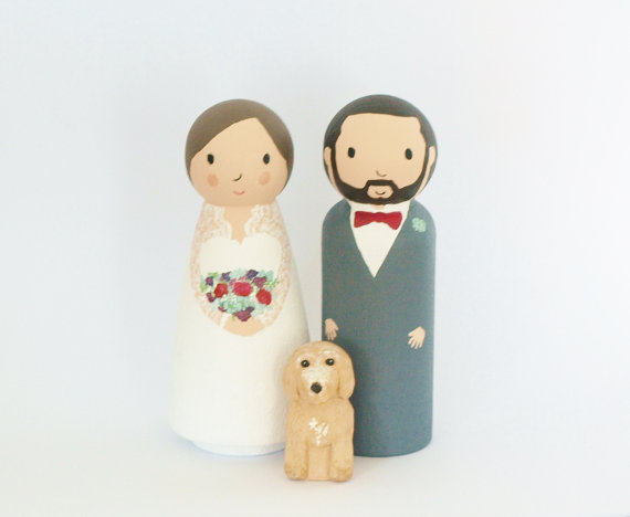 Wedding Cake Toppers With Dogs Emmaline Bride Wedding Blog