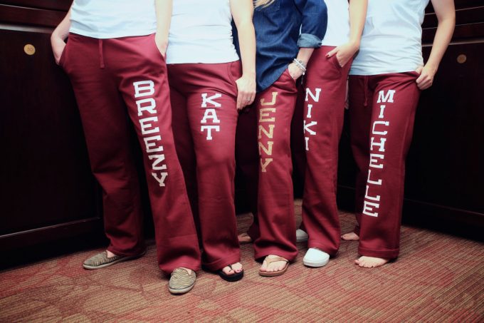 bridal party sweatpants