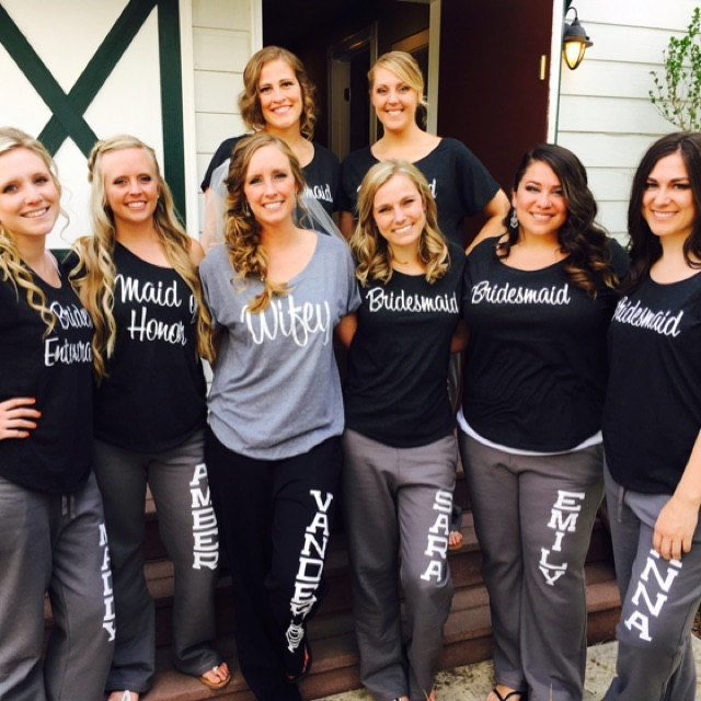 bridal party sweatpants