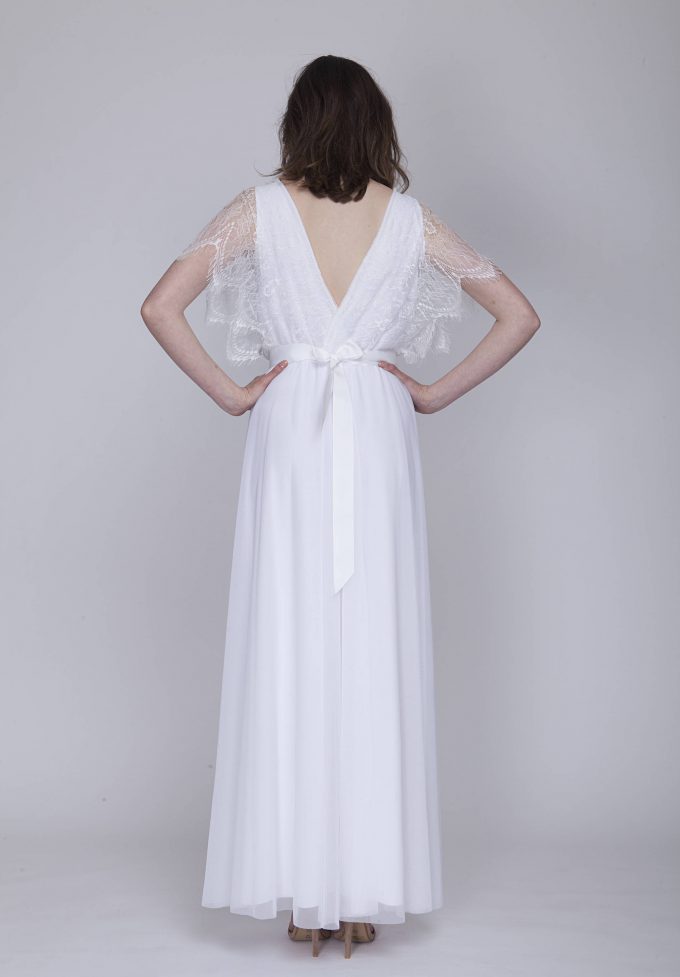 shein black bridesmaid dresses Bohemian Lace Off Shoulder Beach Wedding Dresses MW687