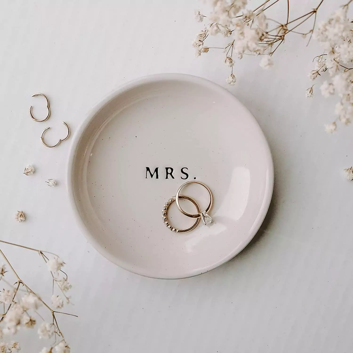 Gold Stamped Ring Dish - A Beautiful Mess