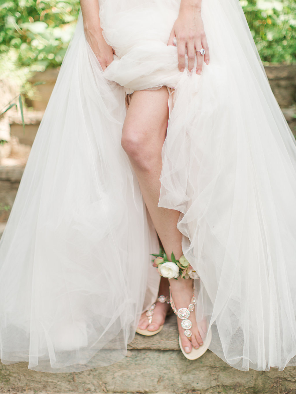 bridal wedges for beach wedding