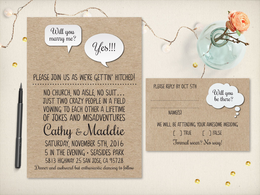 75 Fun Unique Wedding Invitations For Cool Couples Emmaline Bride