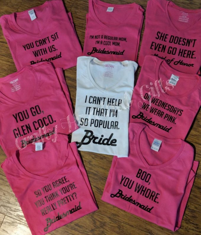 bridesmaids movie bachelorette shirts