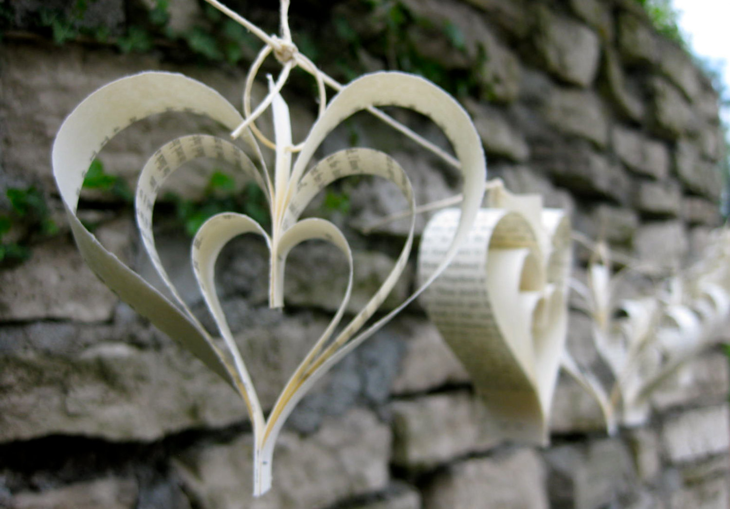 paper garland wedding decoration