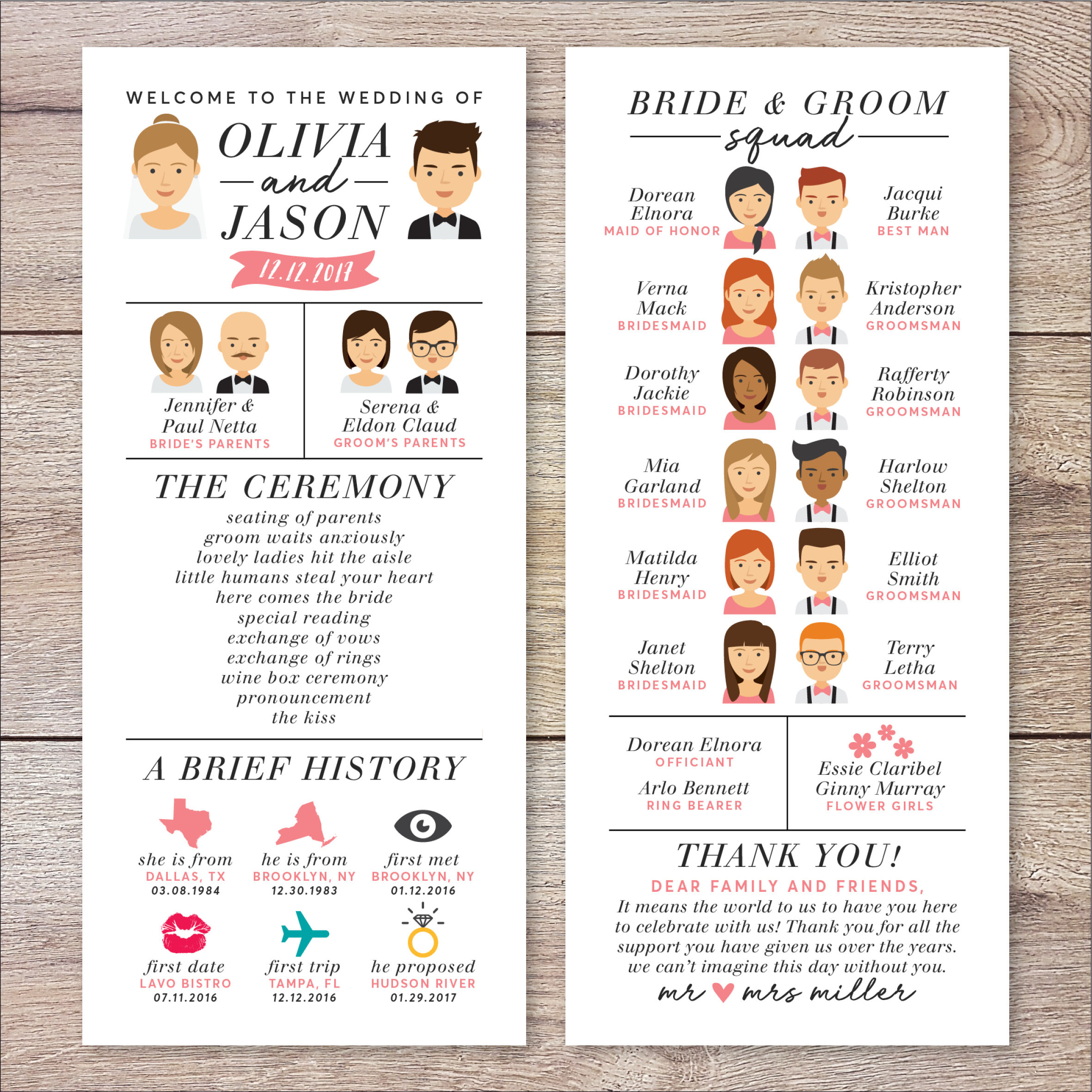 Types Of Wedding Programs