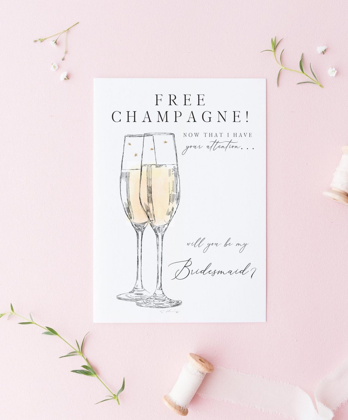 36 Most Unique + Funny Bridesmaid Cards for Bridal Party Proposals