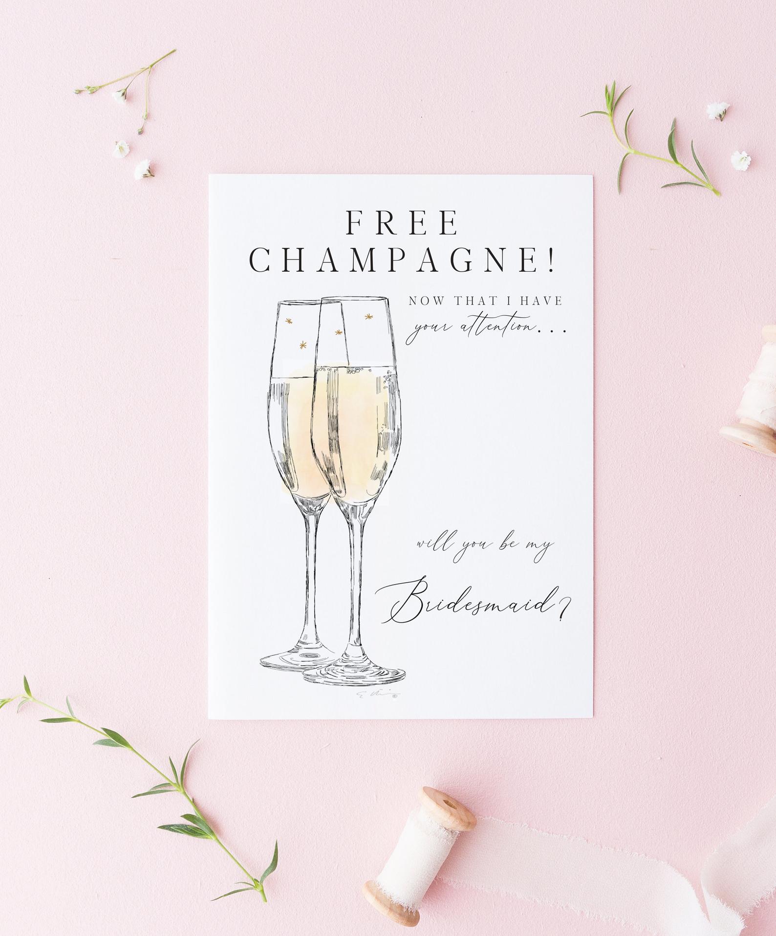 36 Most Unique + Funny Bridesmaid Cards for Bridal Party Proposals