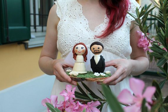 custom figurine wedding cake topper