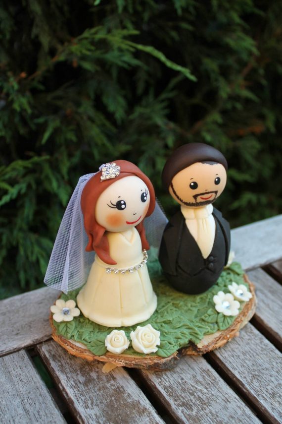 custom figurine wedding cake topper