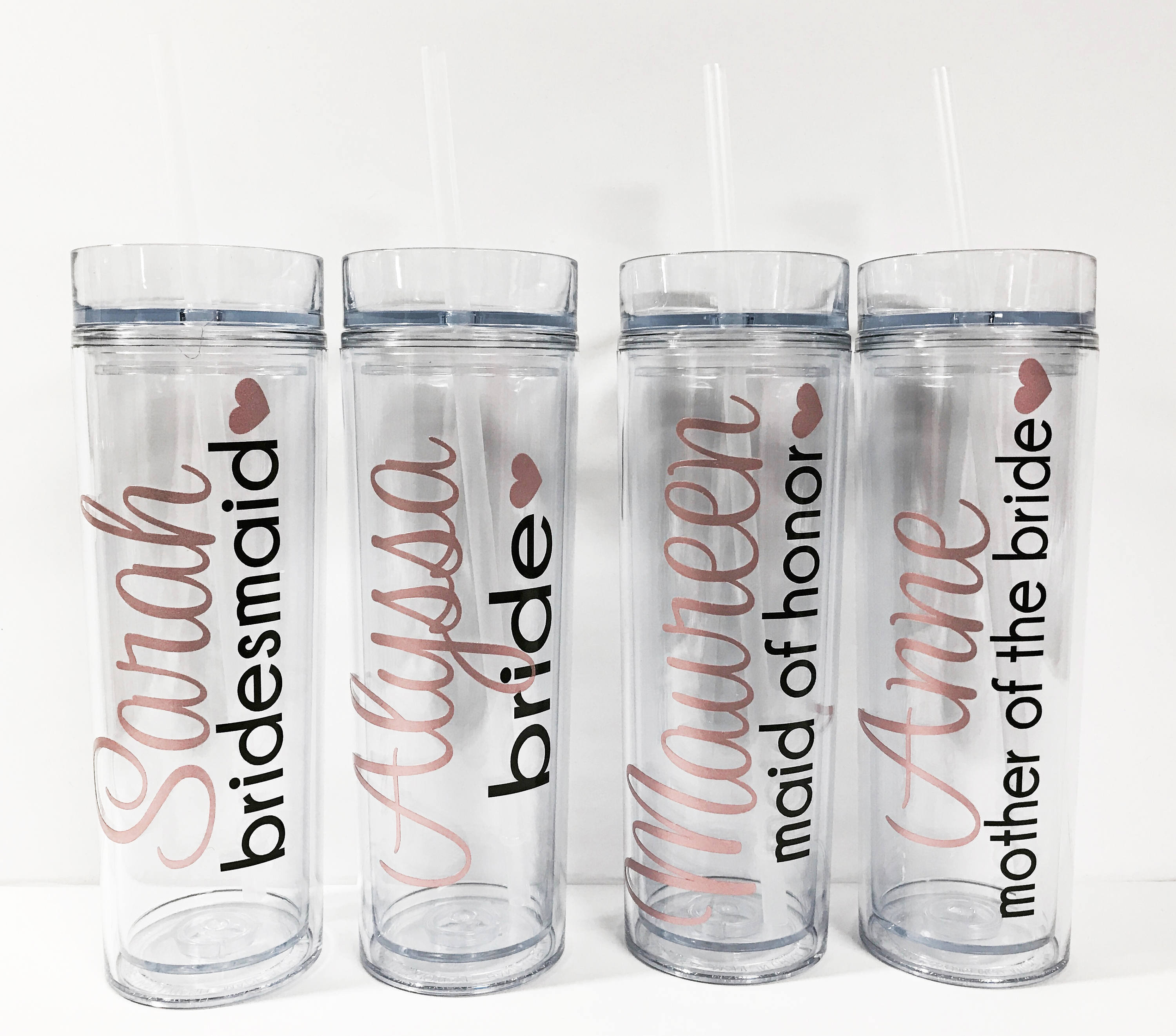 Personalized Tumblers for Bridesmaids Gift Ideas Emmaline Bride®