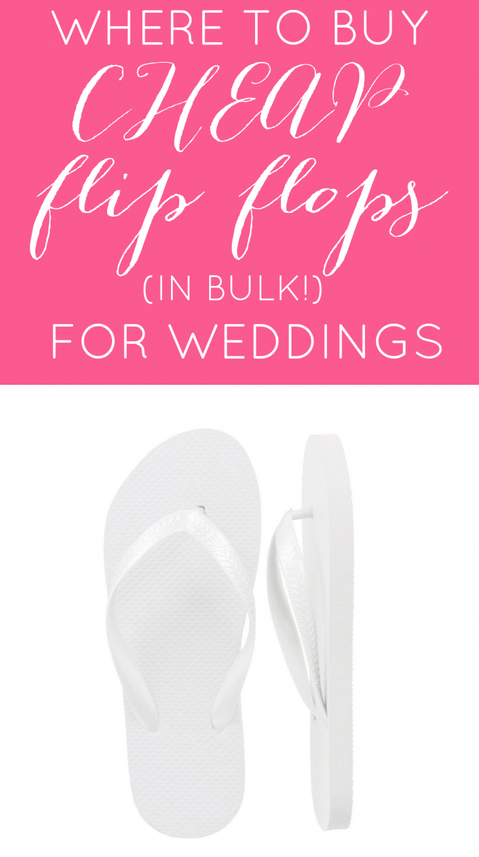 bulk wedding flip flops