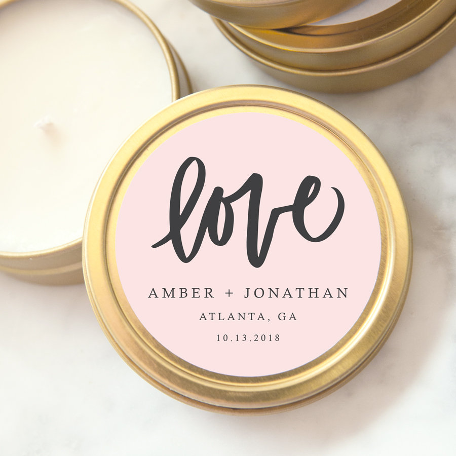 How to Give Custom Candles as Wedding Favors Emmaline Bride®