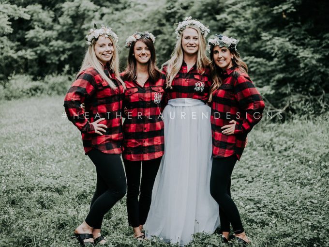 bridesmaid flannels