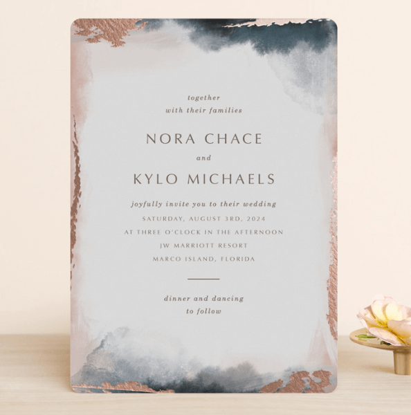  commande d'invitations de mariage 