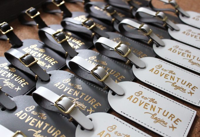 bulk luggage tags wedding