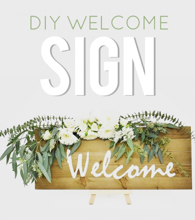 diy welcome sign