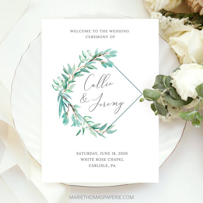 How To Make Your Own Wedding Programs Easy Affordable