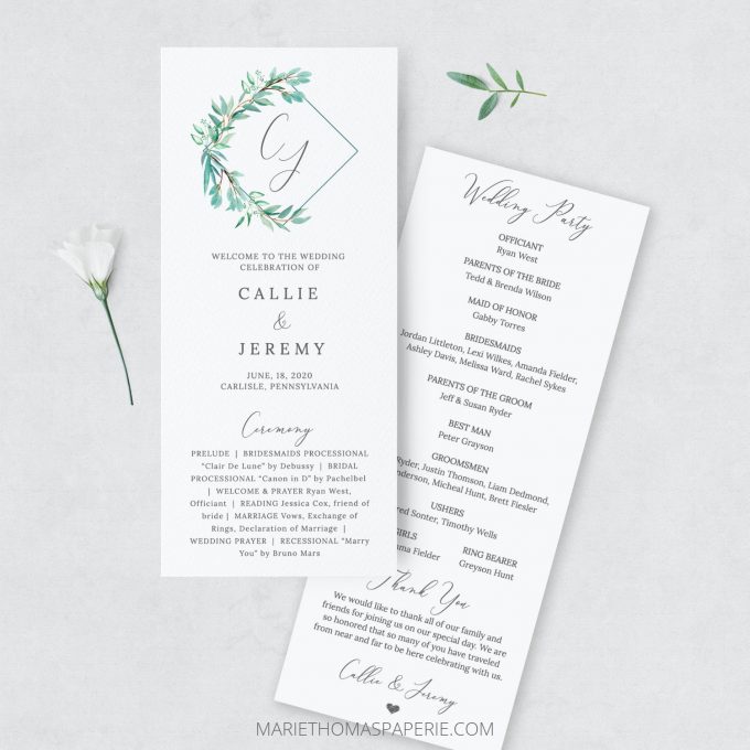 How To Make Your Own Wedding Programs Easy Affordable