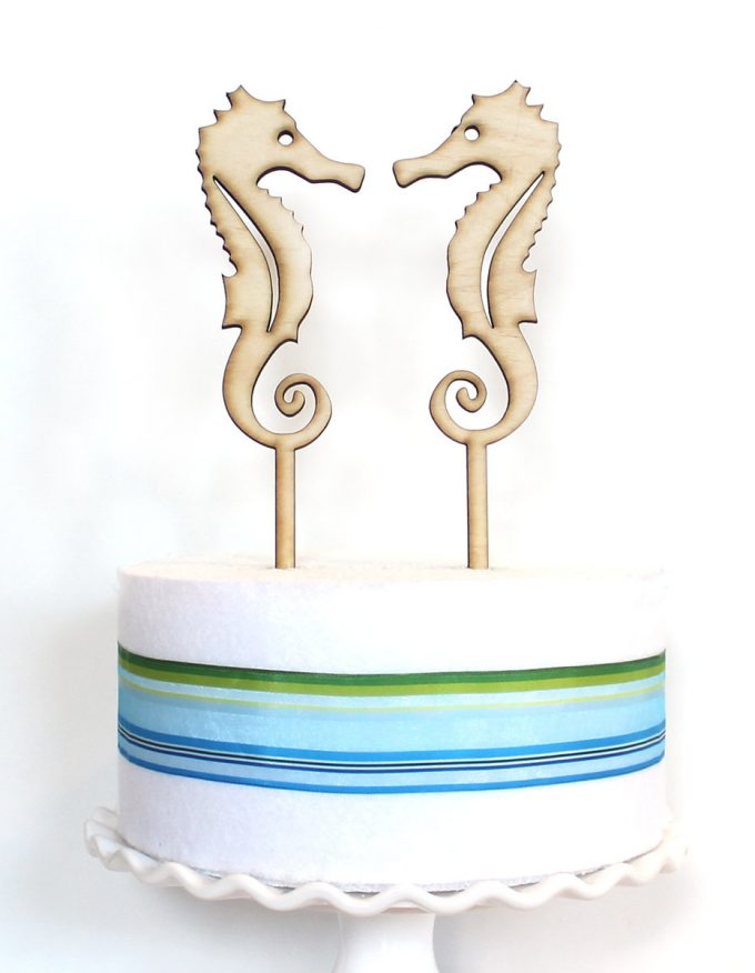 beach wedding cake toppers