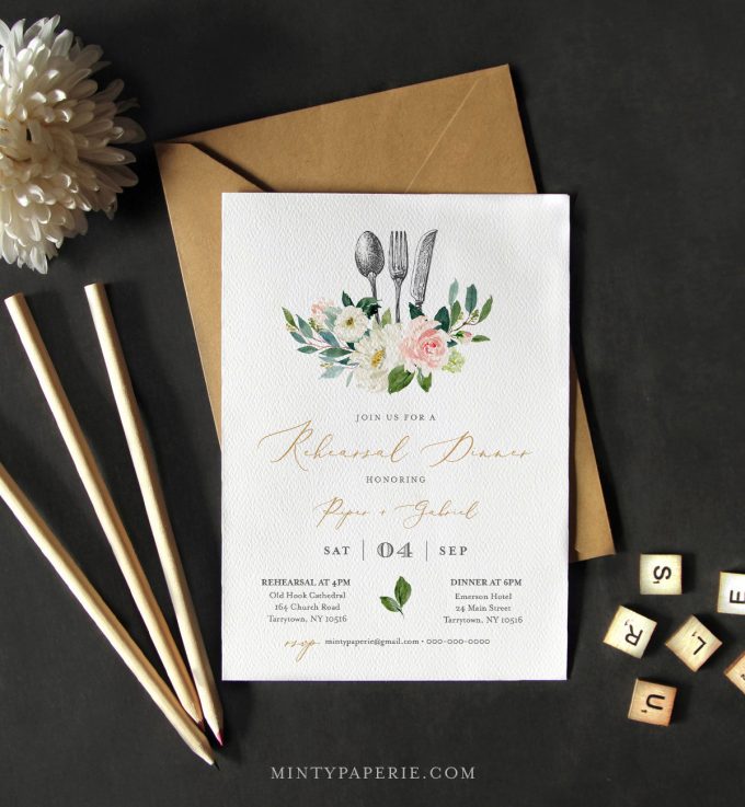 Rehearsal Dinner Invitation Wording, Examples + Ideas | Emmaline Bride